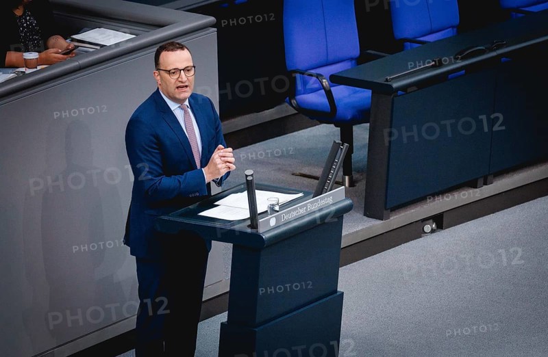 Jens Spahn, CDU, speaks at the 170th sitting of the German Bundestag in Berlin, 17 May 2024