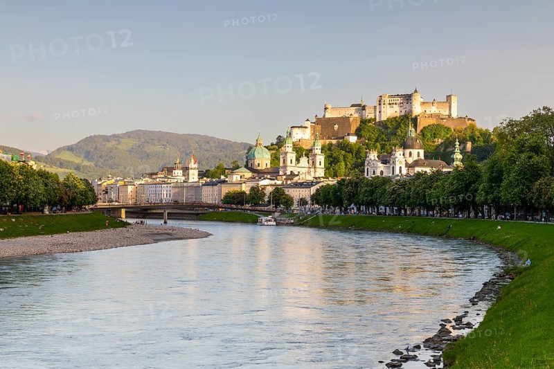 Hohensalzburg Fortress, Salzburg Cathedral, Salzach, City of Salzburg, Province of Salzburg, Austria, Europe