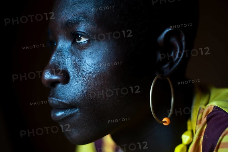Portrait of a young man from the Turkana tribe, Kenya, Africa