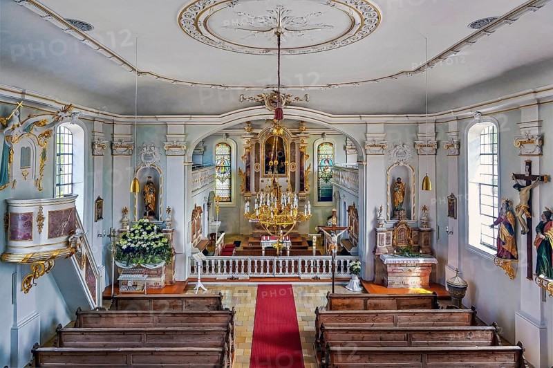 Kronburg Filial Church, Kronburg, Allgaeu, Swabia, Bavaria, Germany, Europe