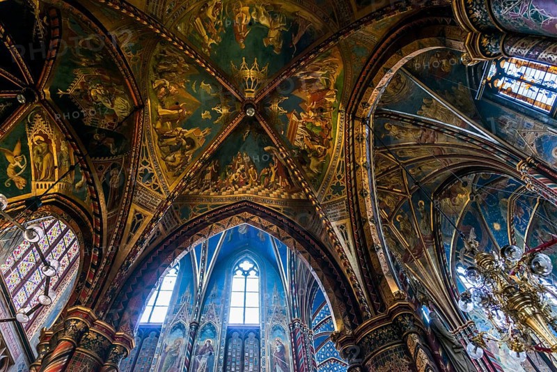 Interior view, Basilica of St Mary, Basilica of St Mary, place of pilgrimage, Kevelaer, Lower Rhine, North Rhine-Westphalia, Germany, Europe