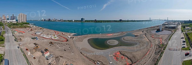 Detroit, Michigan, Construction of the a new park on Detroit's west riverfront. The 22-acre Ralph C. Wilson Centennial Park is scheduled to open in 2025
