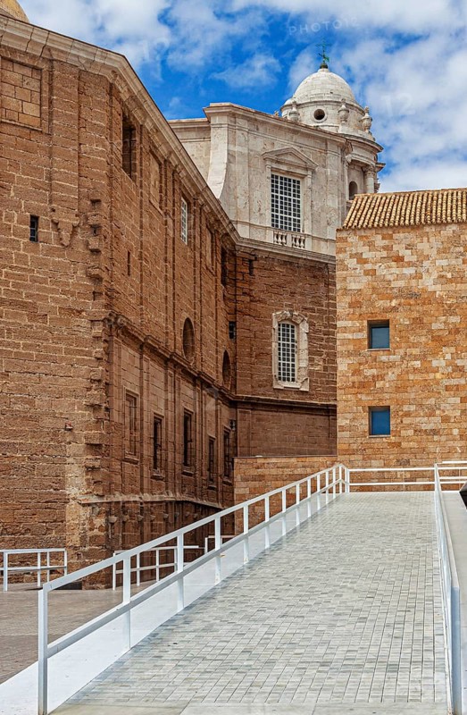 Back of Cadiz Cathedral, Andalusia, Spain, Europe