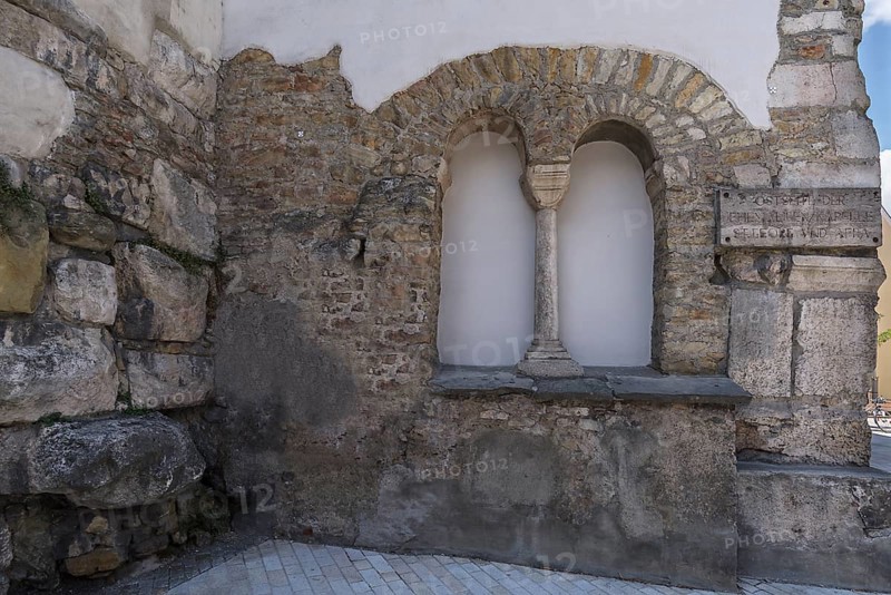 East side of the former Romanesque chapel of St George and Afra, 12th century, Regensburg, Upper Palatinate, Bavaria, Germany, Europe