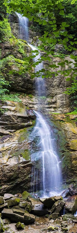 Gschwender waterfall above the Grosser Alpsee, Allgaeu, Bavaria, Germany, Europe