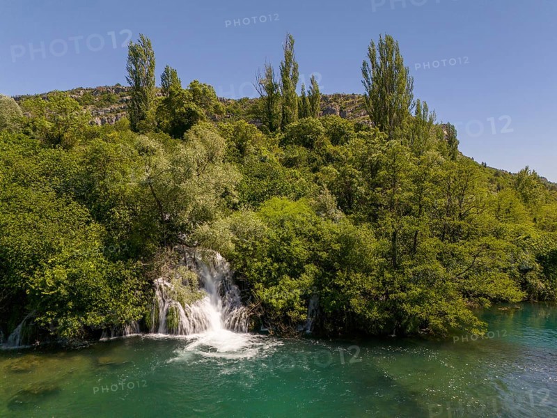 Roski Waterfall, Roski Slap, Krka National Park, Krka Waterfalls, Dalmatia, Croatia, Europe