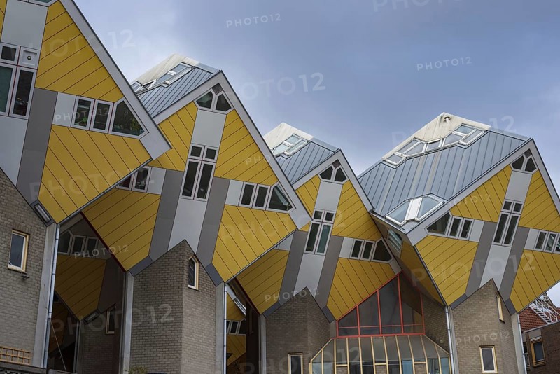 Cube houses, Rotterdam, Zuid-Holland, Netherlands