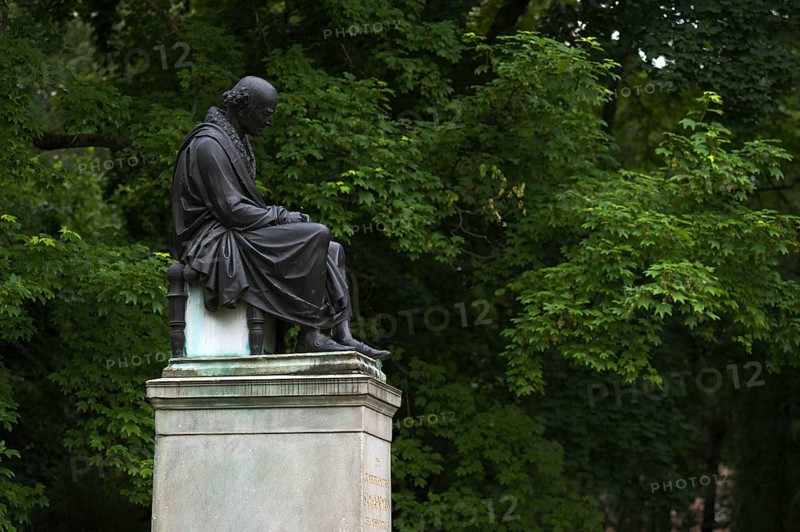 Memorial to Samuel Hahnemann, the founder of homeopathy, Leipzig, Saxony, Germany, Europe