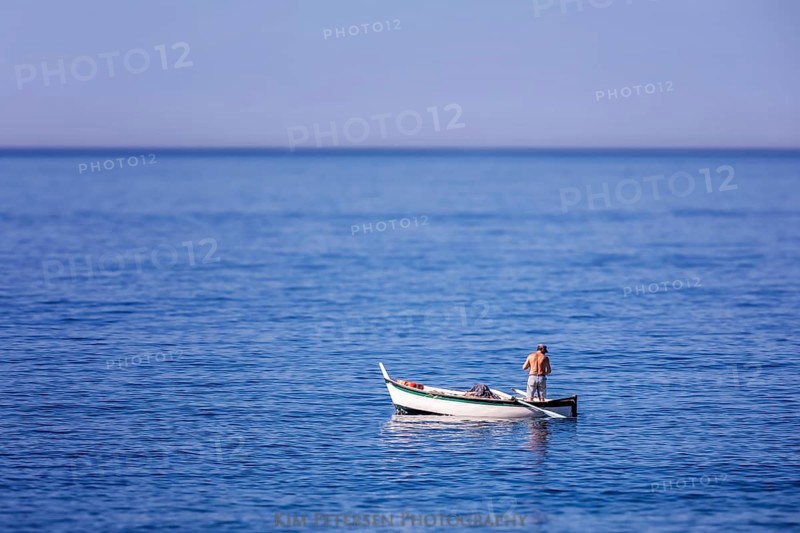Fisherman at Camogli, Liguaia, Italy, Europe