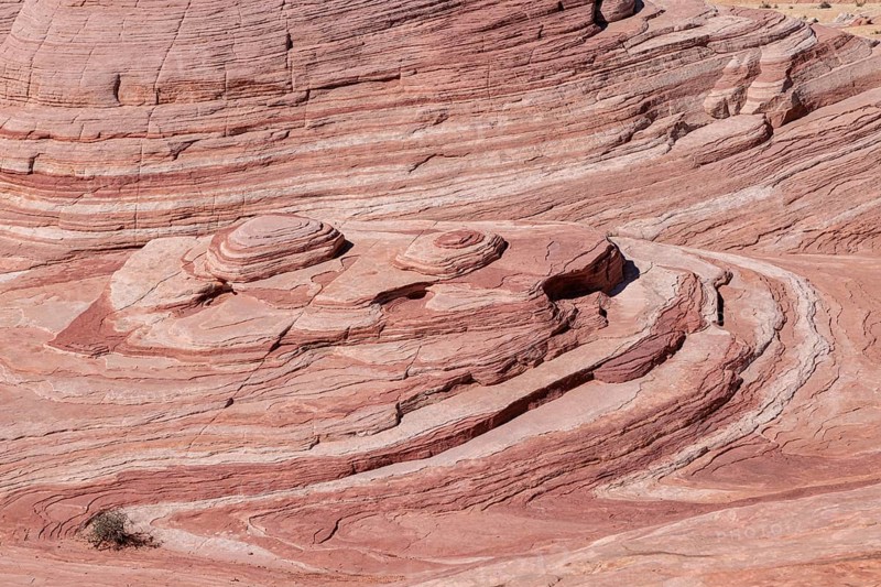 Layered rock formations along the Fire Wave Trail at Valley of Fire State Park near Overton, Nevada, United States of America, USA, North America