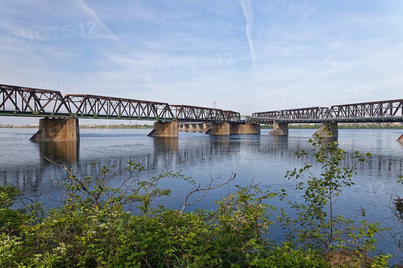 Architecture, Victoria Bridge over the Saint Lawrence River, Province of Quebec, Canada, North America