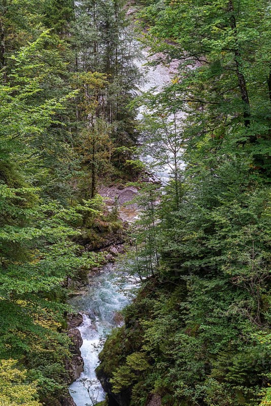 Gorge of the Ostrach, Hinterstein, Bad Hindelang, Allgaeu, Bavaria, Germany, Europe