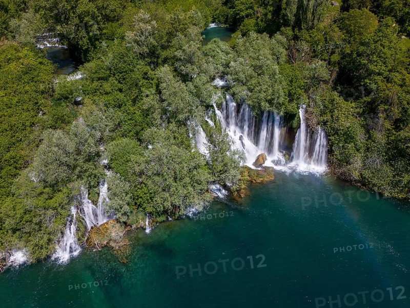 Roski Waterfall, Roski Slap, Krka National Park, Krka Waterfalls, Dalmatia, Croatia, Europe
