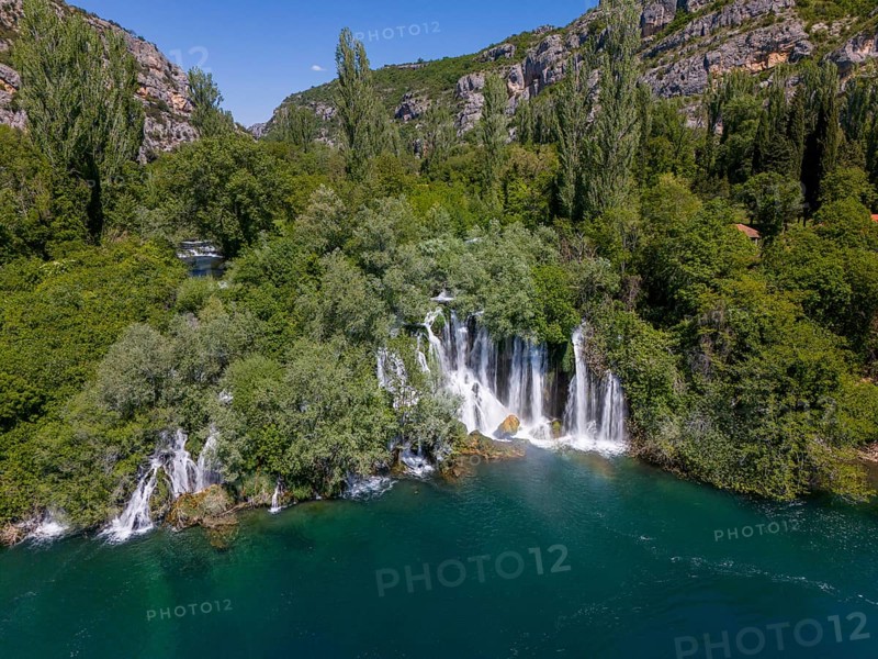 Roski Waterfall, Roski Slap, Krka National Park, Krka Waterfalls, Dalmatia, Croatia, Europe