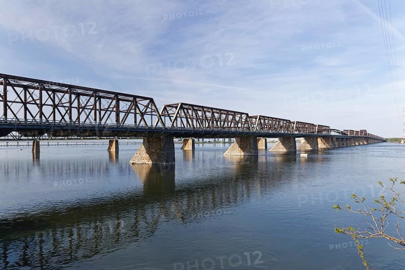 Architecture, Victoria Bridge over the Saint Lawrence River, Province of Quebec, Canada, North America