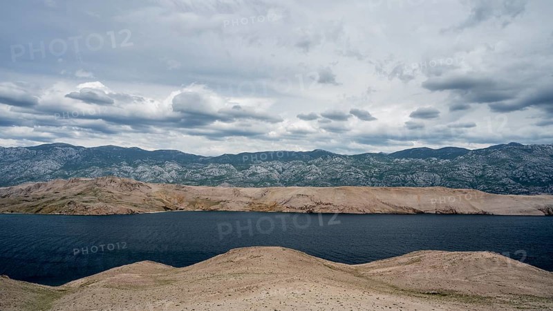 Paska Vrata, lunar landscape, island of Pag, Zadar, Dalmatia, Croatia, Europe