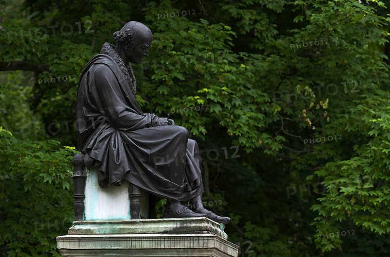 Memorial to Samuel Hahnemann, the founder of homeopathy, Leipzig, Saxony, Germany, Europe
