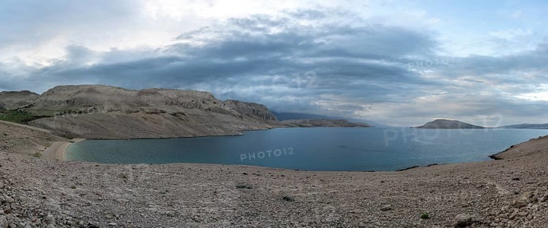 Morning atmosphere on the coast of the island of Pag, Zadar, Dalmatia, Croatia, Europe