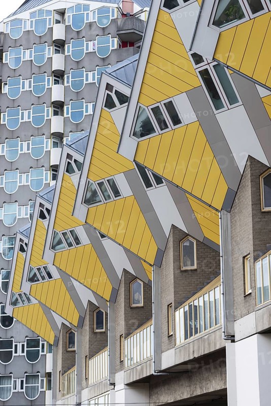 Cube houses, Rotterdam, Zuid-Holland, Netherlands