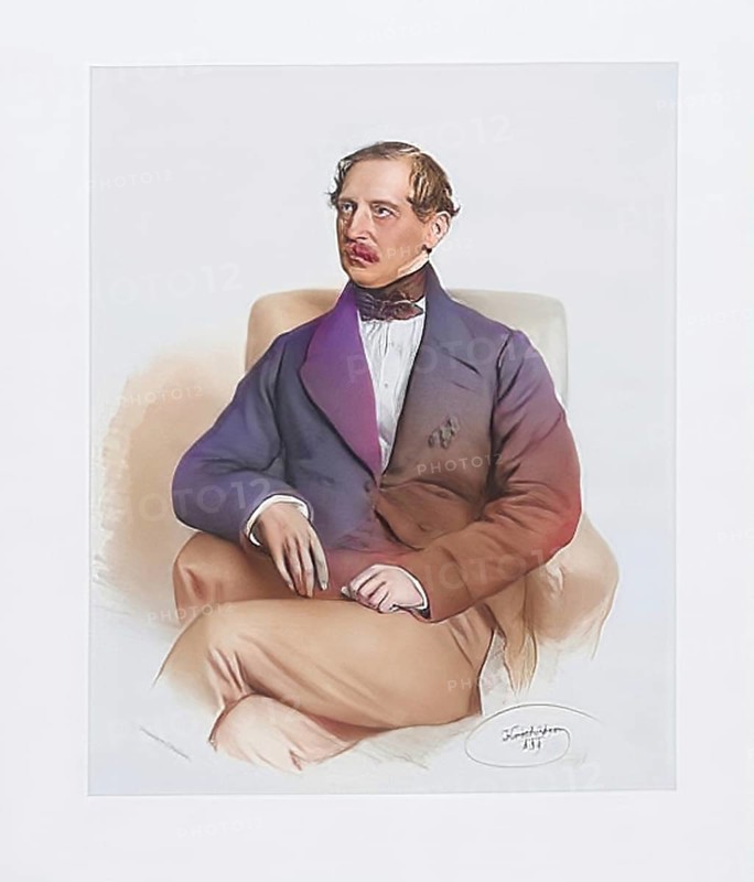 The Austrian entrepreneur Theodor Loewenthal, (born 1798, died 11 March 1878), brewery owner, Historical, digitally restored reproduction from a 19th century original, Record date not stated