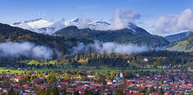 Oberstdorf, Oberallgaeu, Bavaria, Germany, behind Hoher Ifen, 2230m, Gottesackerplateau, Toreck, 2017m, Kleinwalsertal, Vorarlberg, Allgaeu Alps, Austria, Europe