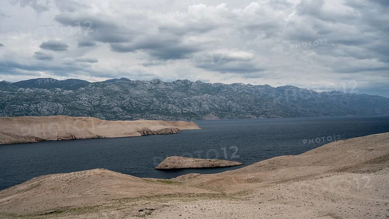 Paska Vrata, lunar landscape, island of Pag, Zadar, Dalmatia, Croatia, Europe