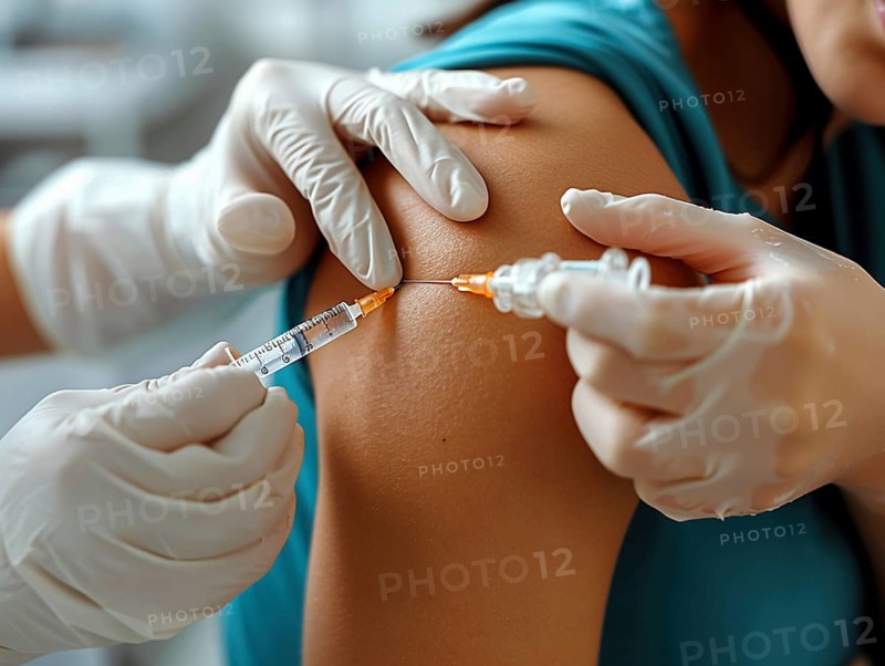 Vaccination against diseases in third world countries, AI generated