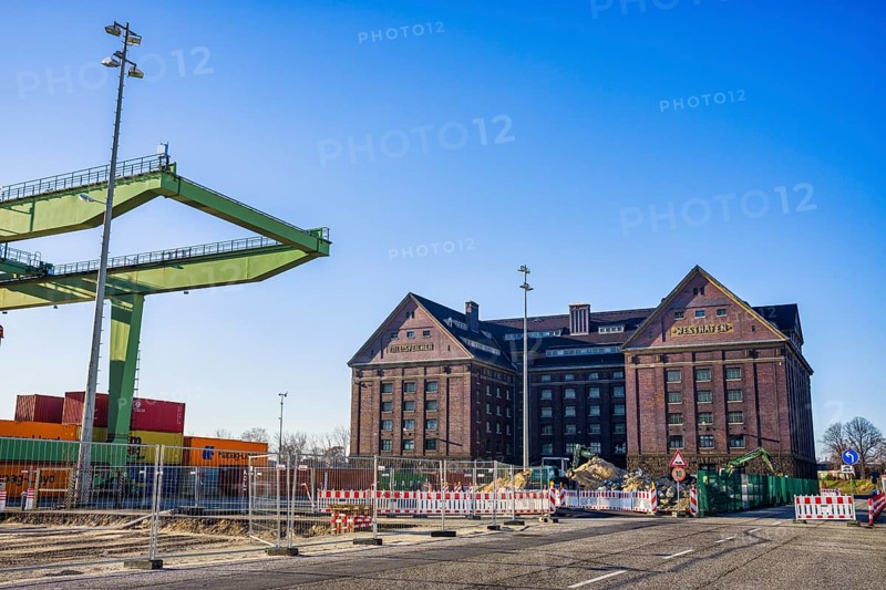 Customs warehouse in Westhafen, Berlin, Germany, Europe