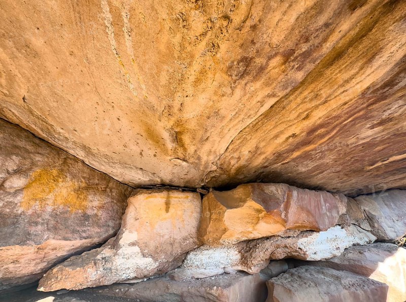 Prehistoric depiction on a rock, San rock paintings, Sevilla Art Rock Trail, Cederberg Mountains, near Clanwilliam, Western Cape, South Africa, Africa