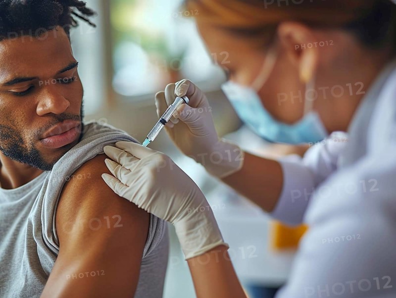 Vaccination against diseases in third world countries, AI generated