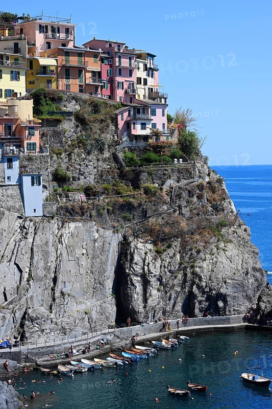 Manarola village, Cinque Terre, Ligurian sea, Liguria, Italy, Europe