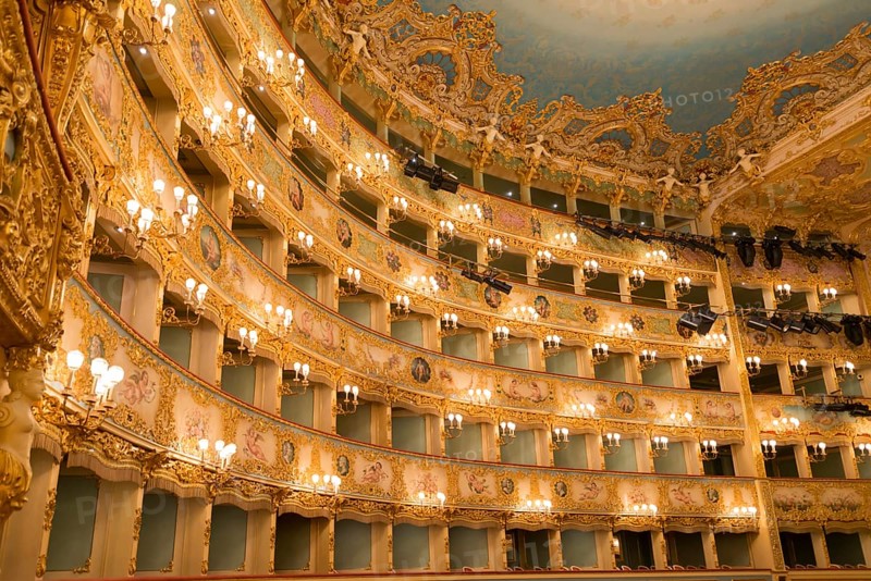 Grand Theater La Fenice in Venice, Veneto, Italy, Europe