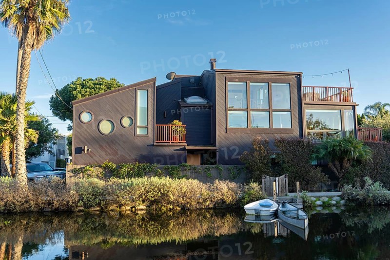 A house at the Venice Canal in Los Angeles, California