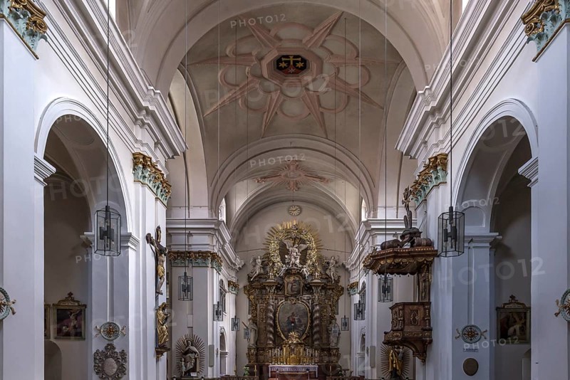 Chancel of the Carmelite Church of St Joseph, Regensburg, Upper Palatinate, Bavaria, Germany, Europe