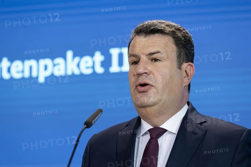 Hubertus Heil (SPD), Federal Minister of Labour and Social Affairs, recorded as part of a press statement on the Cabinet decision on Pension Package II in Berlin, 29/05/2024