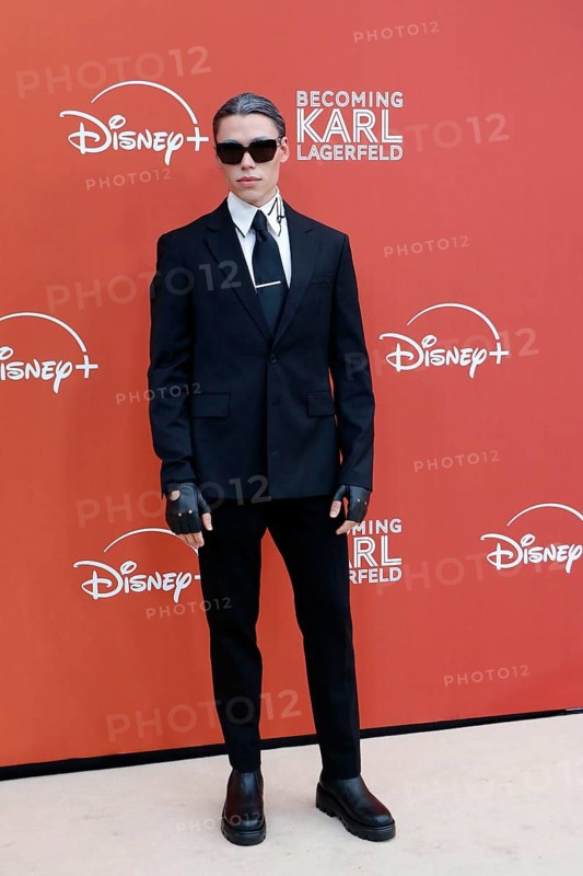 Karl Lagerfeld doppelganger at the German premiere of Becoming Karl Lagerfeld at the Zoo Palast Berlin on 30 May 2024
