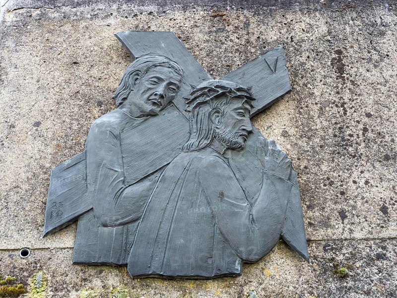 Sculpture, depiction of the Passion of Christ, Stations of the Cross, Frauenberg, Styria, Austria, Europe