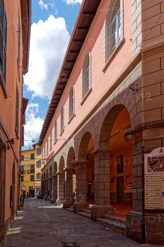 Historic old town centre of Castelnuovo di Garfagnana, Castelnuovo, Lucca, Tuscany, Italy, Southern Europe, Europe