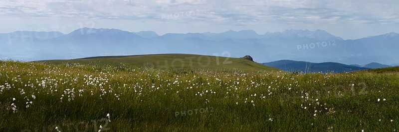 Saualpe, view to the Karawanken, Carinthia, Austria, Europe