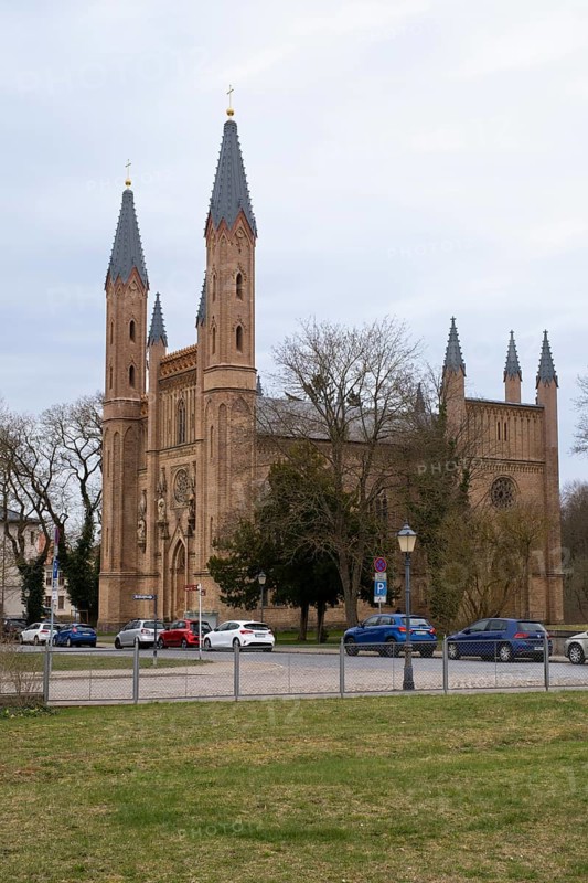 Castle Church, Castle Garden, Neustrelitz, Mecklenburg-Vorpommern, Germany, Europe