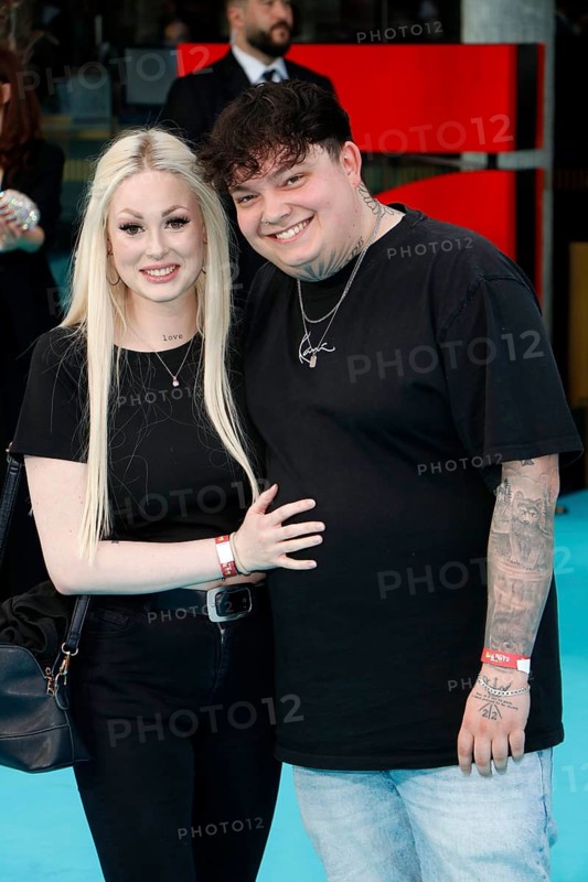 Marvin Holm (influencer) and girlfriend at the Bad Boys, Ride or die Germany premiere in Berlin at the Zoo Palast on 27 May 2024