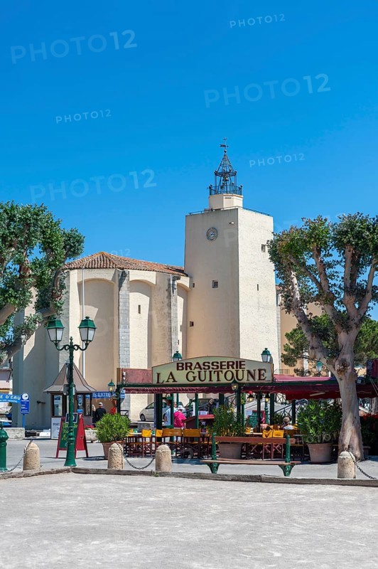 Church of Saint-Francois d'Assise, Port Grimaud, Var, Provence-Alpes-Cote d Azur, France, Europe