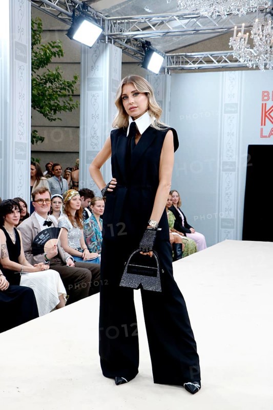 Cathy Hummels at the German premiere of Becoming Karl Lagerfeld at the Zoo Palast Berlin on 30 May 2024