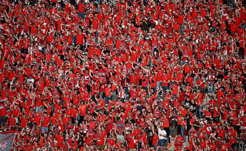 Fan curve, fan block, many fans in red, atmospheric, 1. FC Kaiserslautern, 81st DFB Cup Final 2024, Olympiastadion Berlin, Germany, Europe