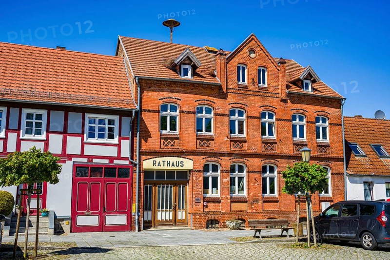 Freyenstein Town Hall, Wittstock Dosse, Brandenburg, Germany, Europe