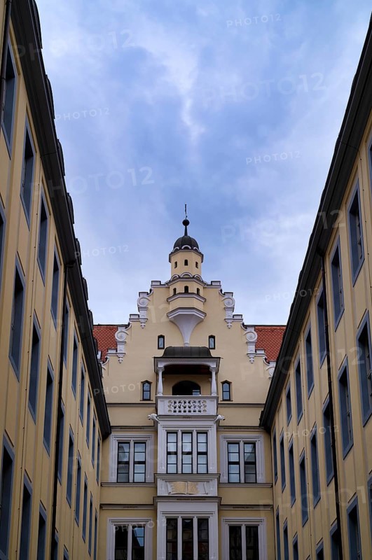 Historic building complex Hotel Barthels Hof, shopping arcade, shopping mall, shopping centre, shopping arcade, Leipzig, Saxony, Germany, Europe