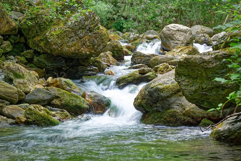 Turrite Secca, a mountain stream in the Tuscan Garfagnana between the Apuan Alps and the Apennine Mountains, Careggine, Lucca, Tuscany, Italy, Southern Europe, Europe
