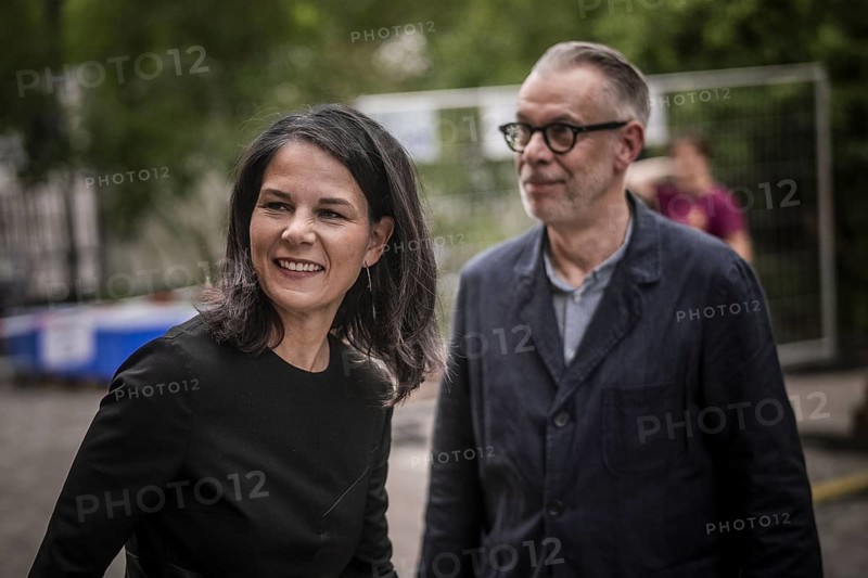 Berlin, 27.05.2024. Foreign Minister Annalena Baerbock (Buendnis90/Die Gruenen) speaks on stage with Johnny Haeusler at the Republica digital trade fair