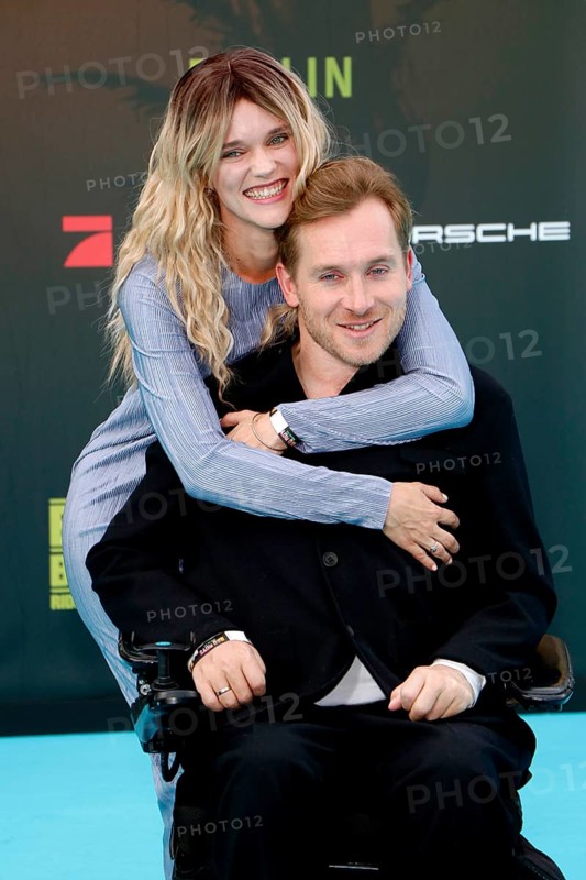 Sarah Elena Timpe and Samuel Koch at the Bad Boys, Ride or die Germany premiere in Berlin at the Zoo Palast on 27 May 2024
