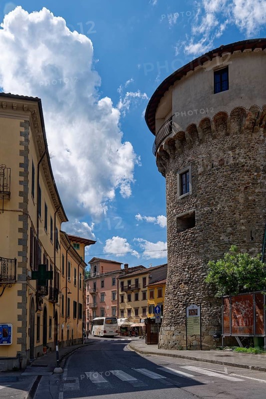 Historic old town centre of Castelnuovo di Garfagnana, Castelnuovo, Lucca, Tuscany, Italy, Southern Europe, Europe